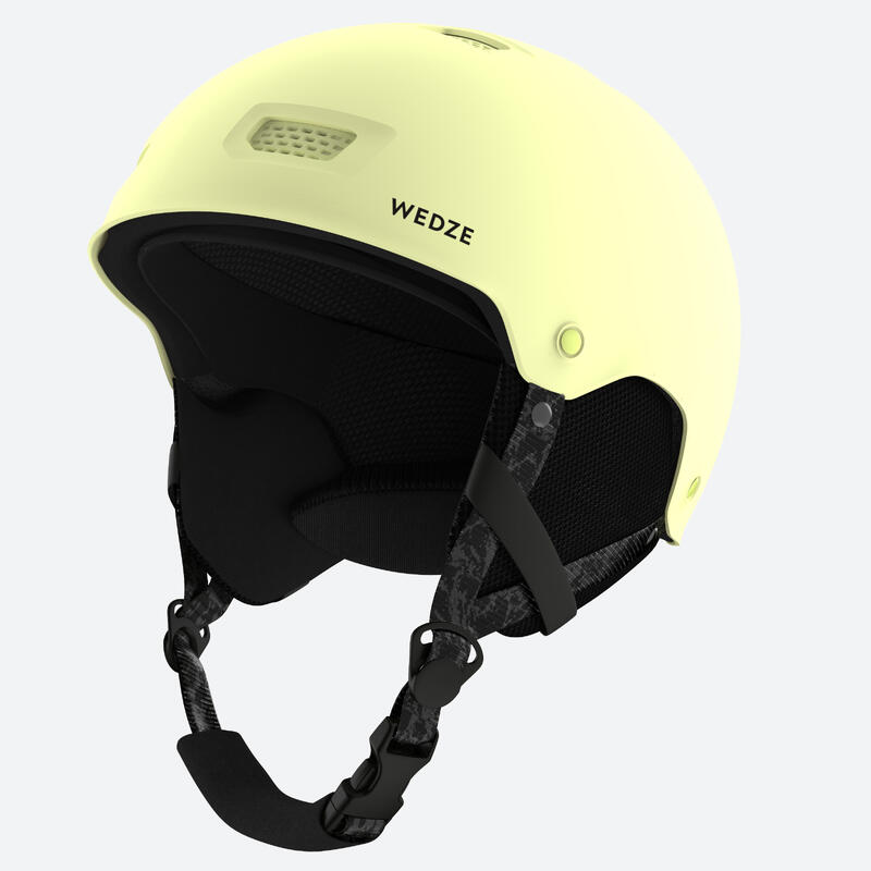 Adult/Junior Ski and Snowboard Helmet H-FS 300 - Pale Yellow CN