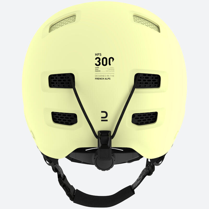 Adult/Junior Ski and Snowboard Helmet H-FS 300 - Pale Yellow CN