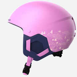 KIDS’ SKI HELMET H-KID 500 Pink pattern