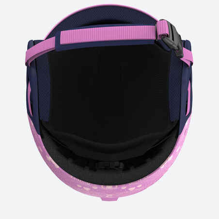 KIDS’ SKI HELMET H-KID 500 Pink pattern