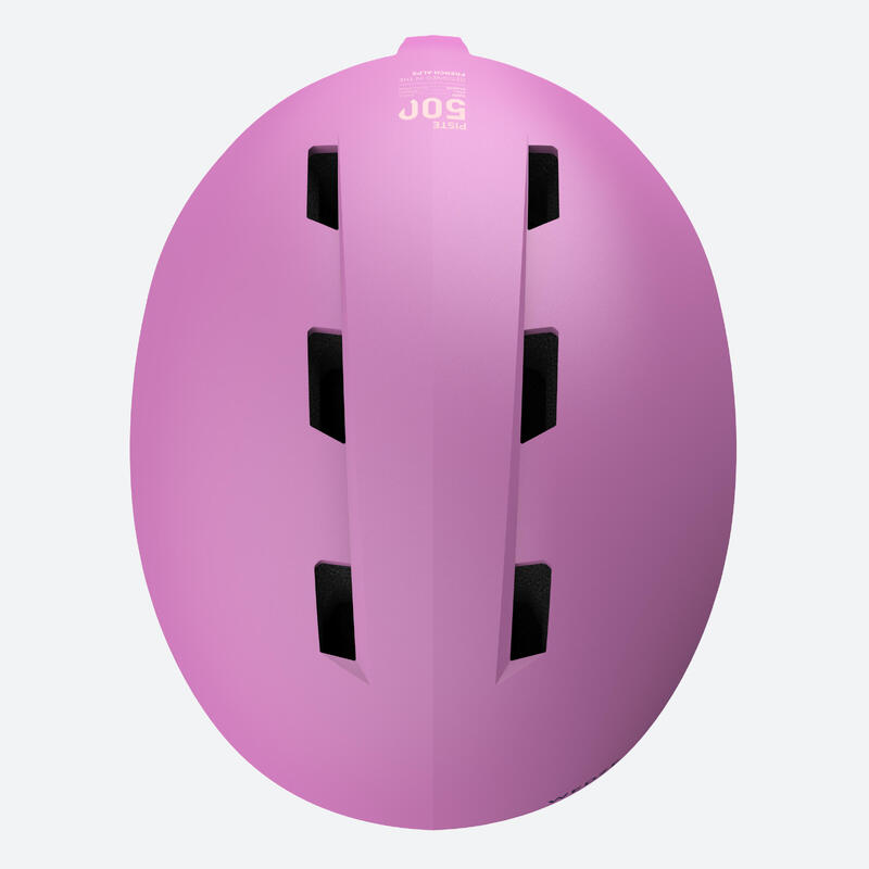 SKIHELM VOOR KINDEREN H-KID 500 ROZE MET MOTIEF