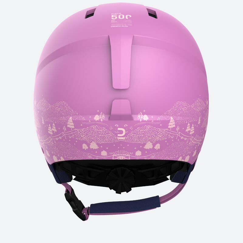 Capacete de ski H-KID 500 Criança Rosa estampado