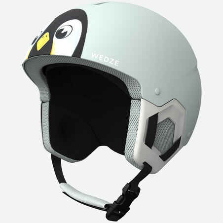 KIDS’ SKI HELMET H-KID 500 Icy blue - Penguin