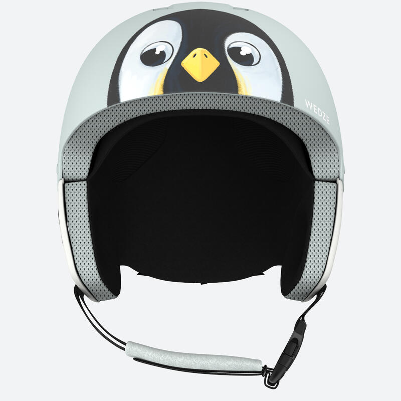 Skihelm Kinder - H-KID 500 eisblau Pinguin 