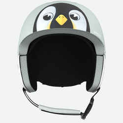 KIDS’ SKI HELMET H-KID 500 Icy blue - Penguin