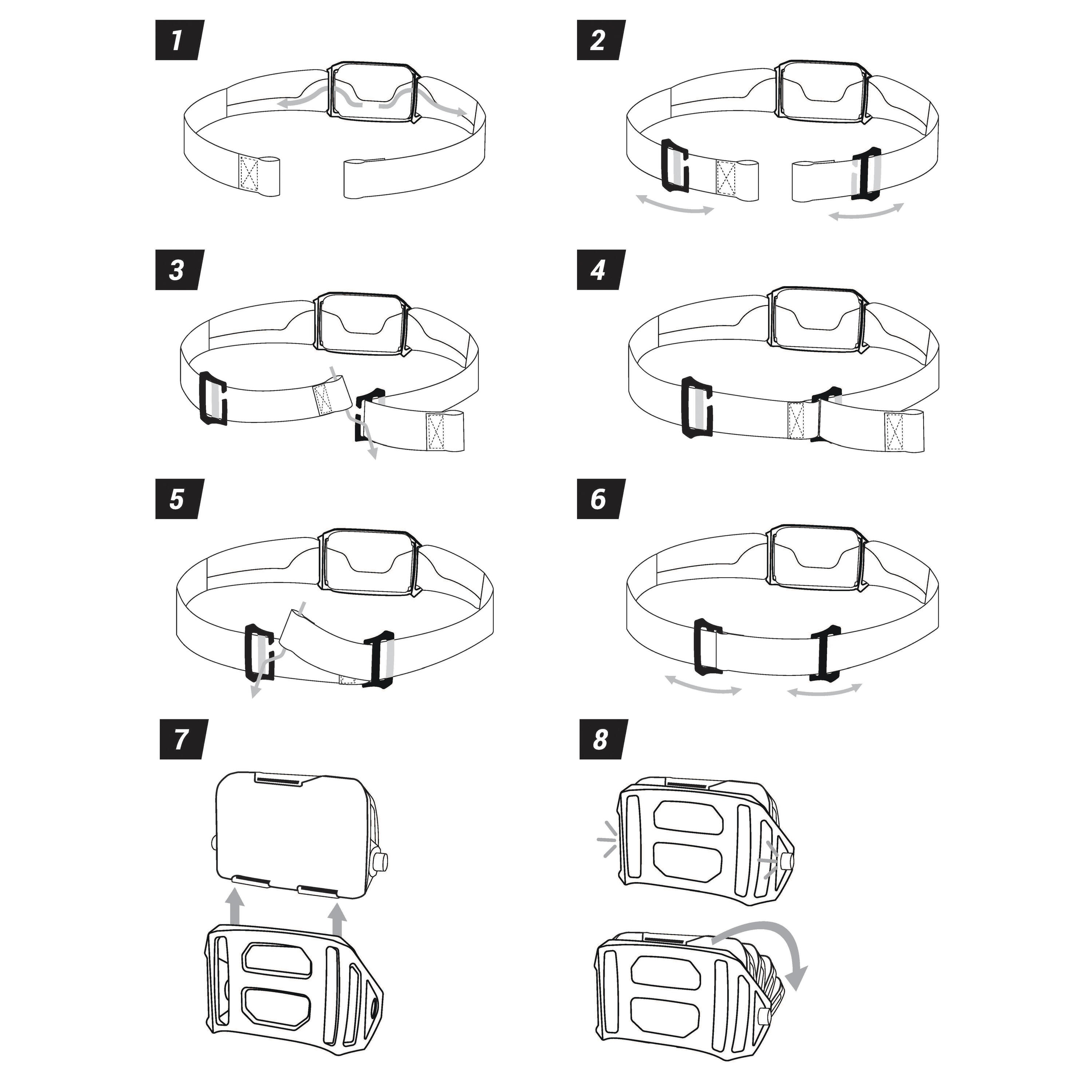 Ersatz Halterung Stirnlampe - HL900 V3 Hybrid  3/3