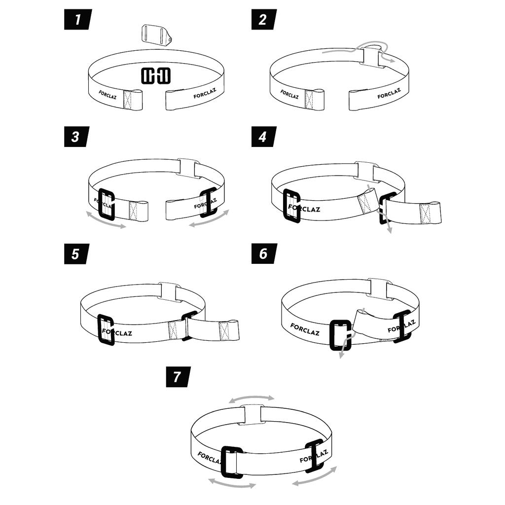 25 mm rezerves trīs spraišļu sprādzes x 2