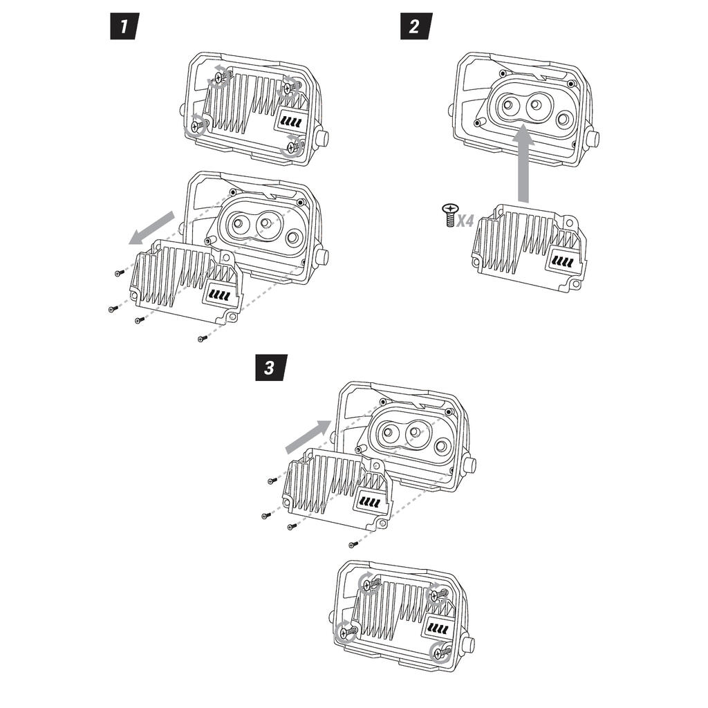 Korpuso dėklas „HL900 HYBRID V3“, chaki