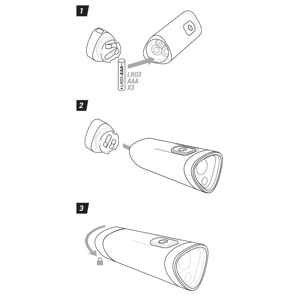 Zamenski poklopac za baterije za lampu FORCLAZ TL100