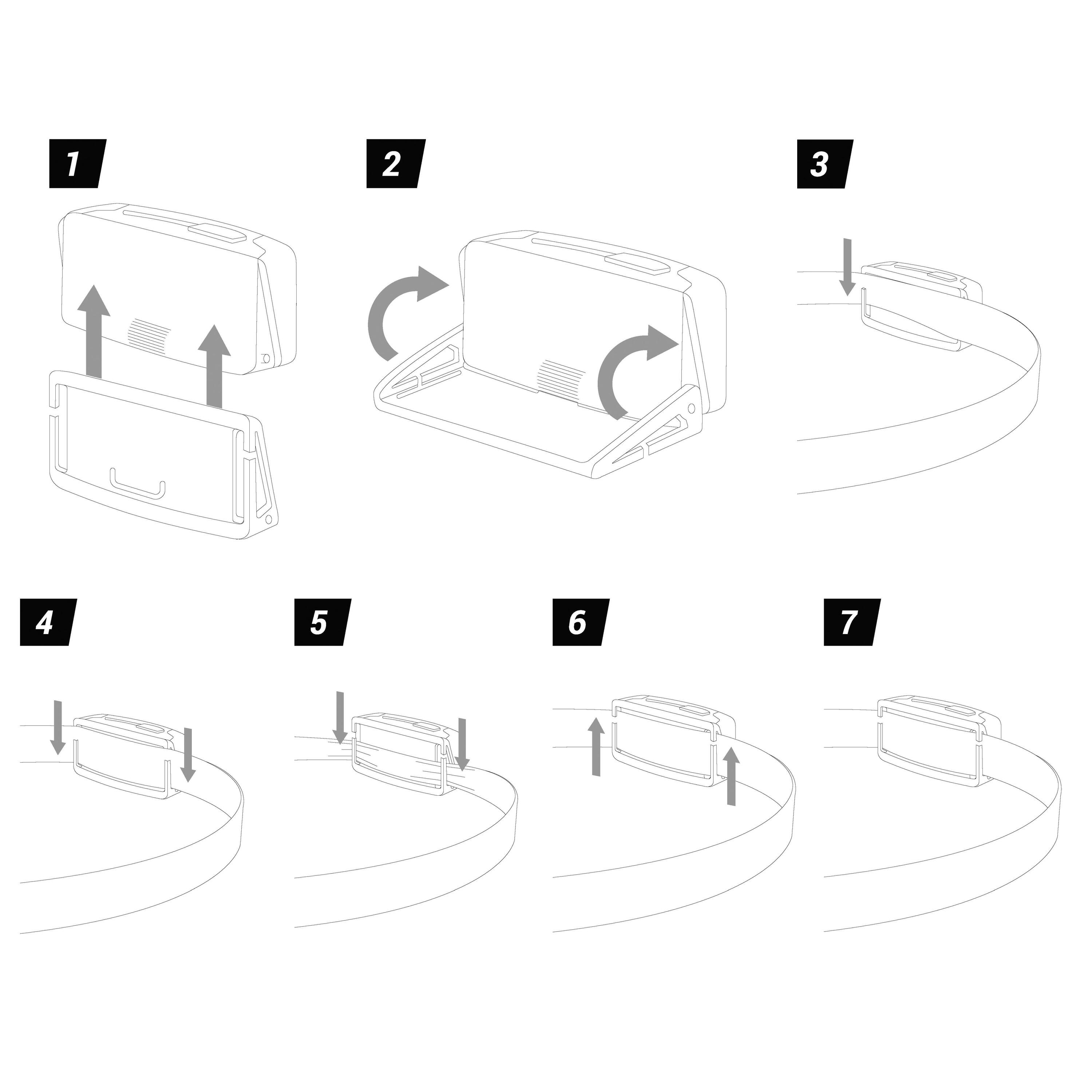 Ersatzhalter für Stirnlampe Bivouac 500 USB 3/3