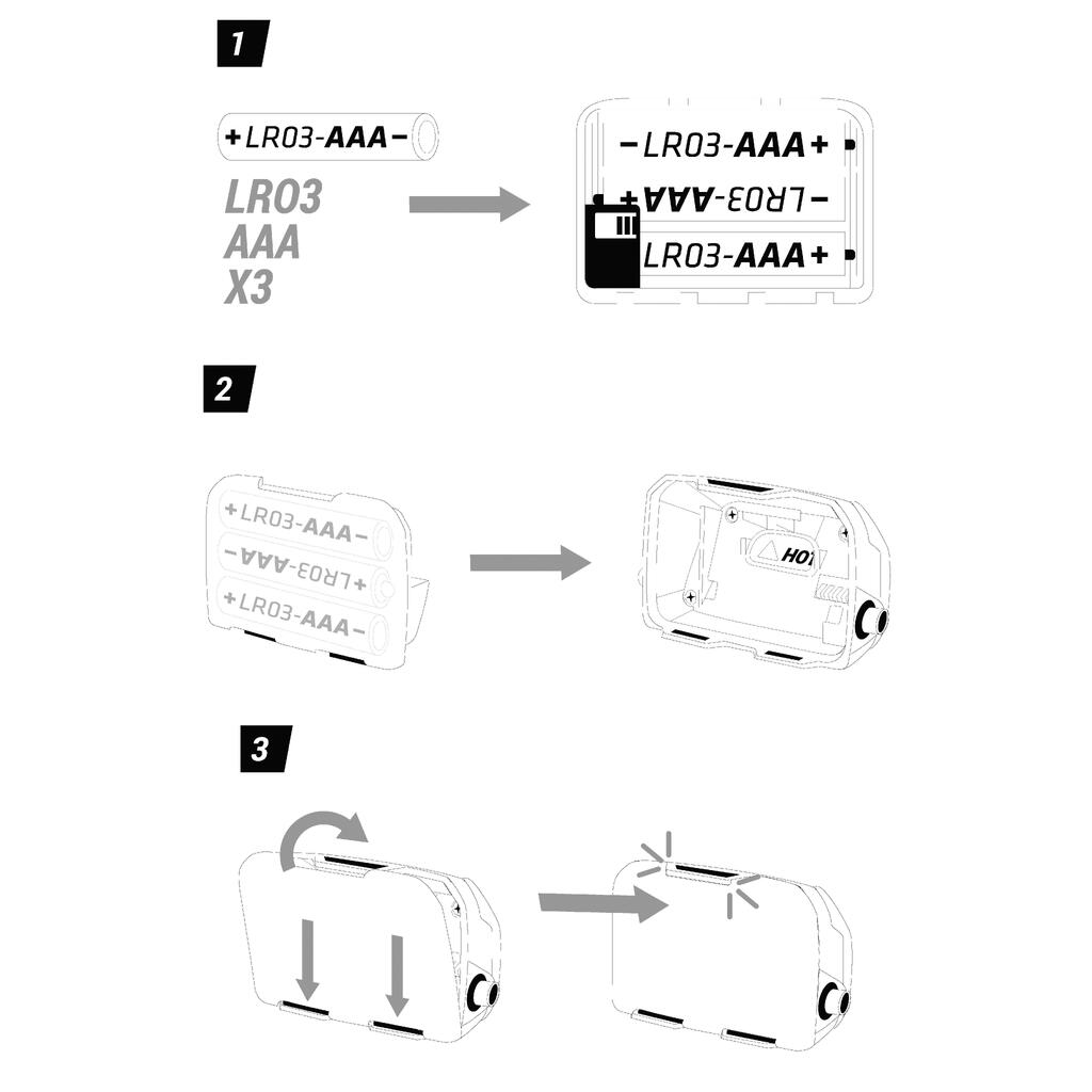 AAA tipo baterijų adapteris galvos prožektoriui „HL900“