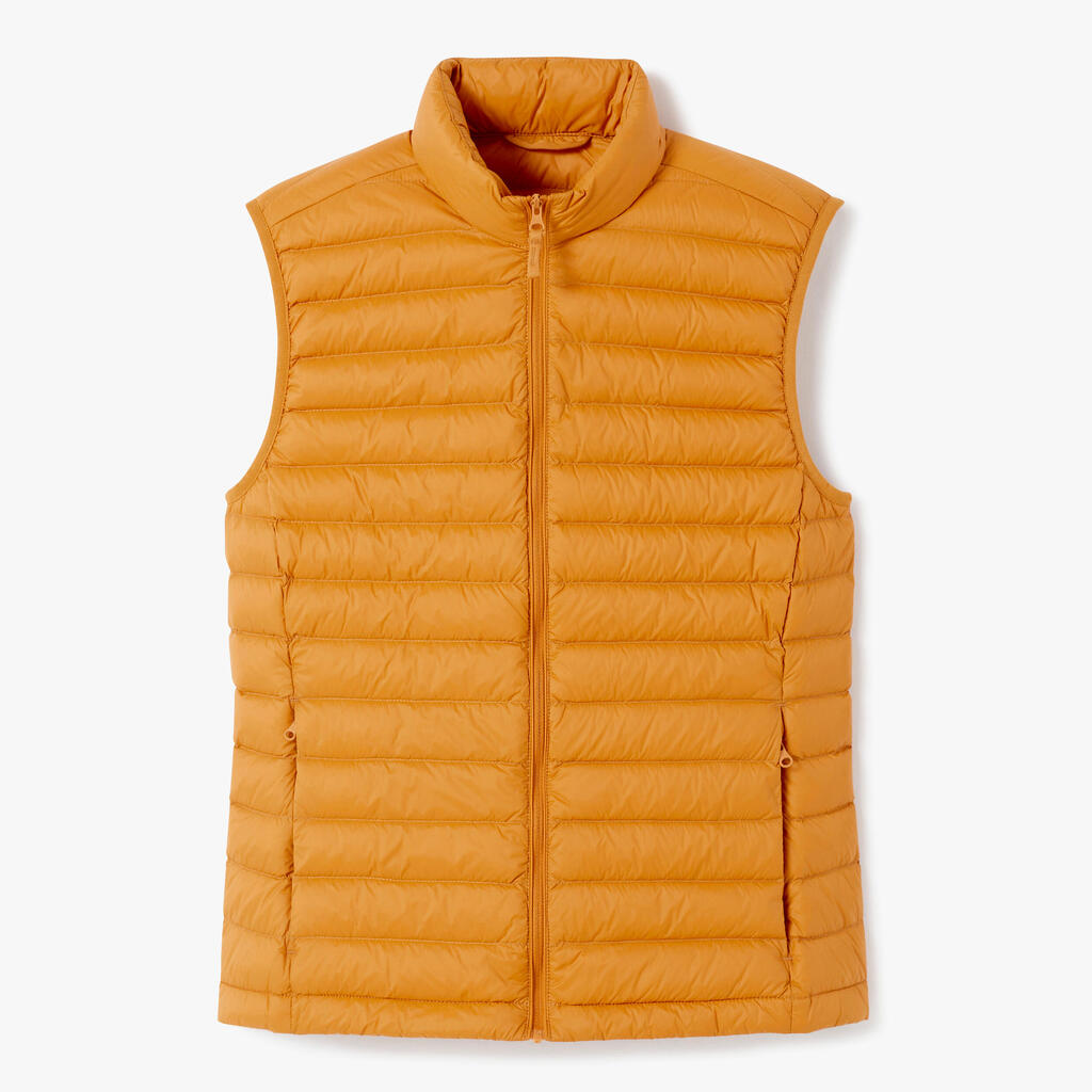 Women's Golf Sleeveless Down Jacket MW500 ochre