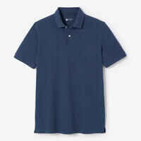Men’s golf cotton short-sleeved polo shirt - MW500 Slate blue