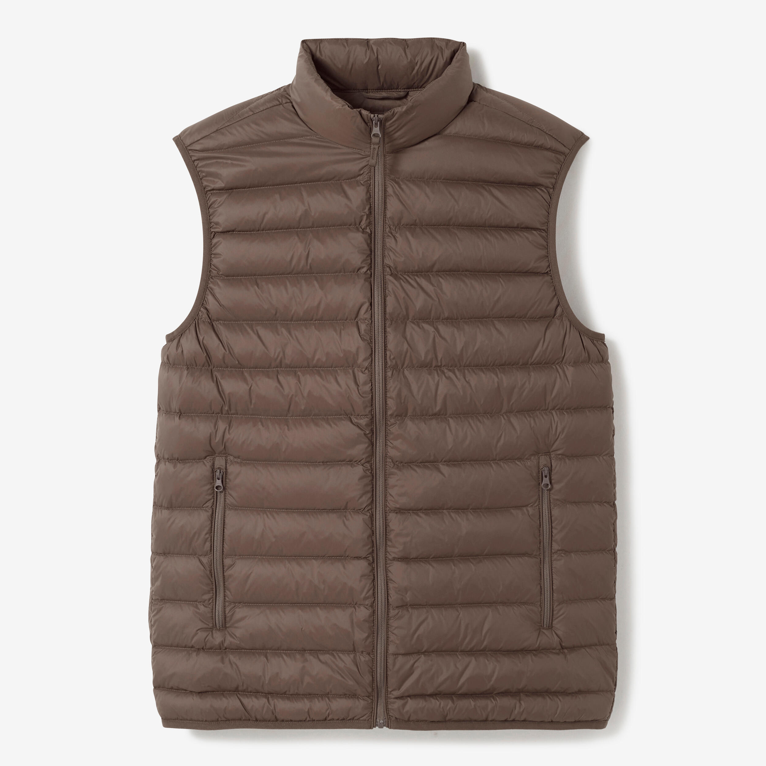 Men's Sleeveless Down Golf Jacket - MW500 brown INESIS | Decathlon