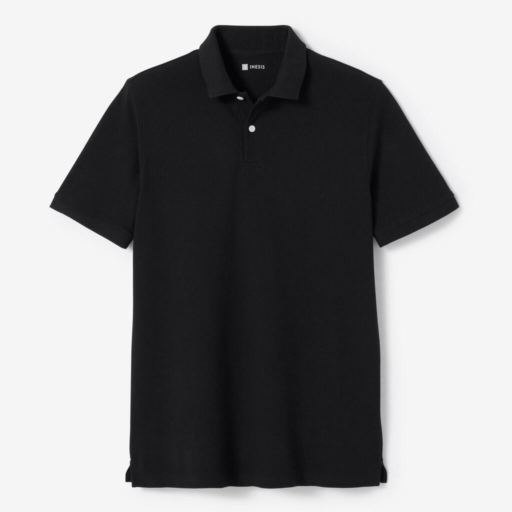 Men’s golf cotton short-sleeved polo shirt - MW500 Light grey