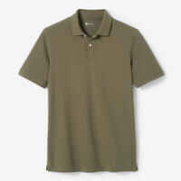 Men’s golf cotton short-sleeved polo shirt - MW500 Khaki
