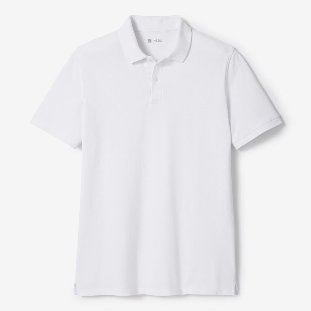 Golf cotton short sleeve polo shirt beige