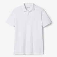 Men’s golf cotton short-sleeved polo shirt - MW500 White