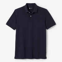 Men's golf cotton short-sleeved polo shirt - MW500 Navy blue