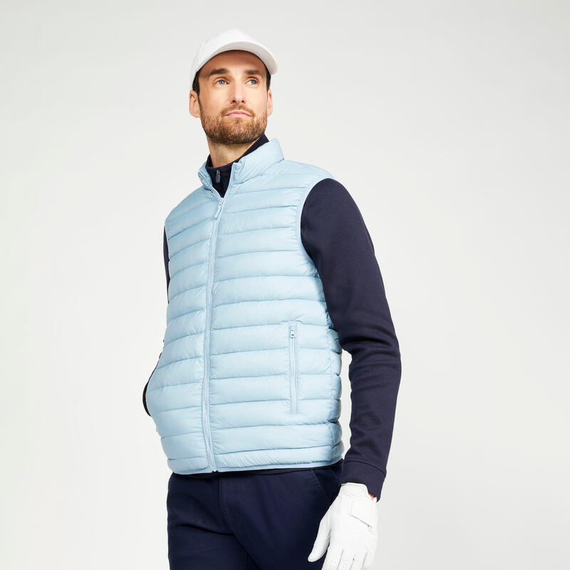 Pánská golfová péřová vesta MW500 modrá