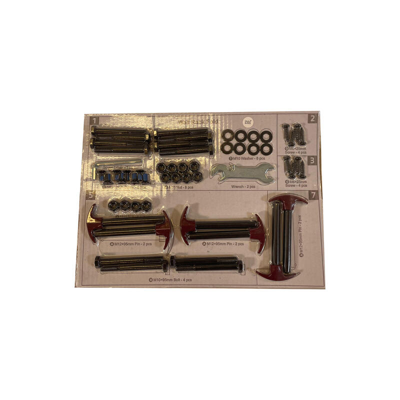 Kit tornillos rack pared Corength