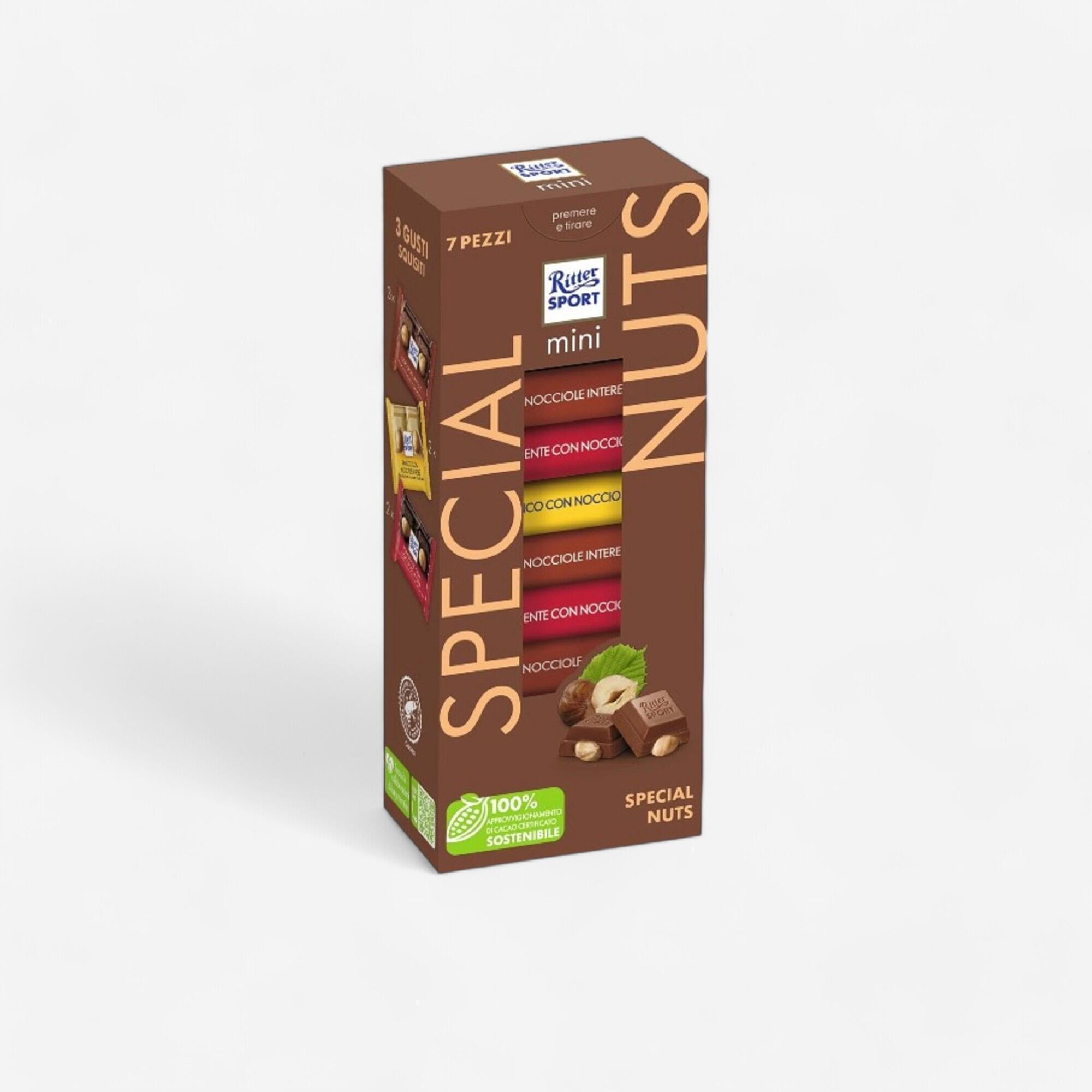 RITTER SPORT Barretta energetica Ritter Mini Tower Special Nuts cioccolato