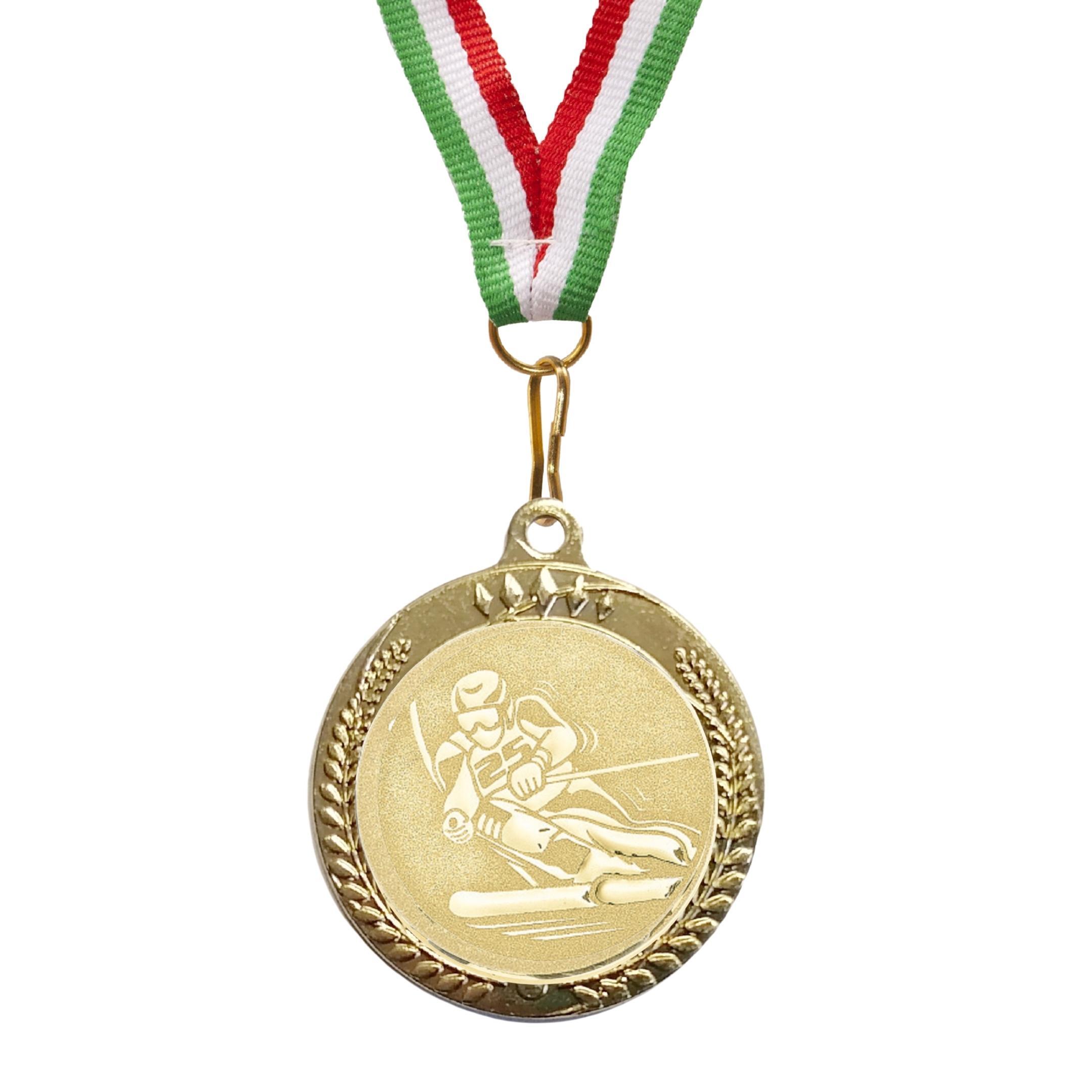 MEDAGLIA DA 70 MM ORO/ARGENTO/BRONZO CON STICKER 2/6