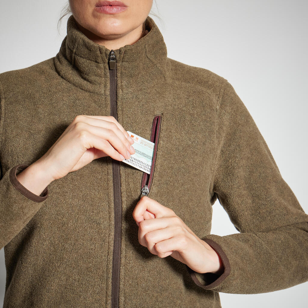 WOMEN'S FLEECE BROWN 500