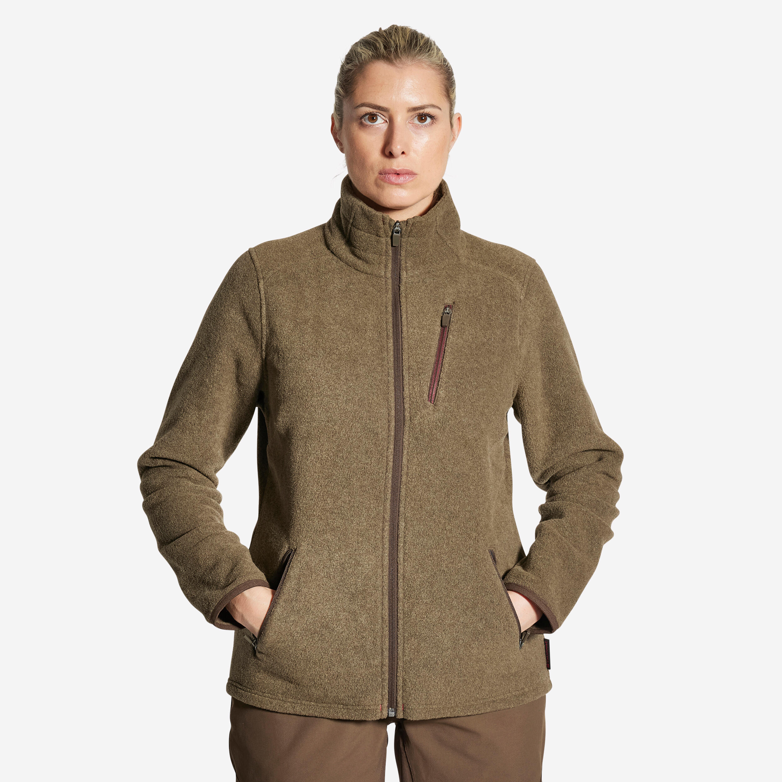 Fleecejacke 500 Damen braun