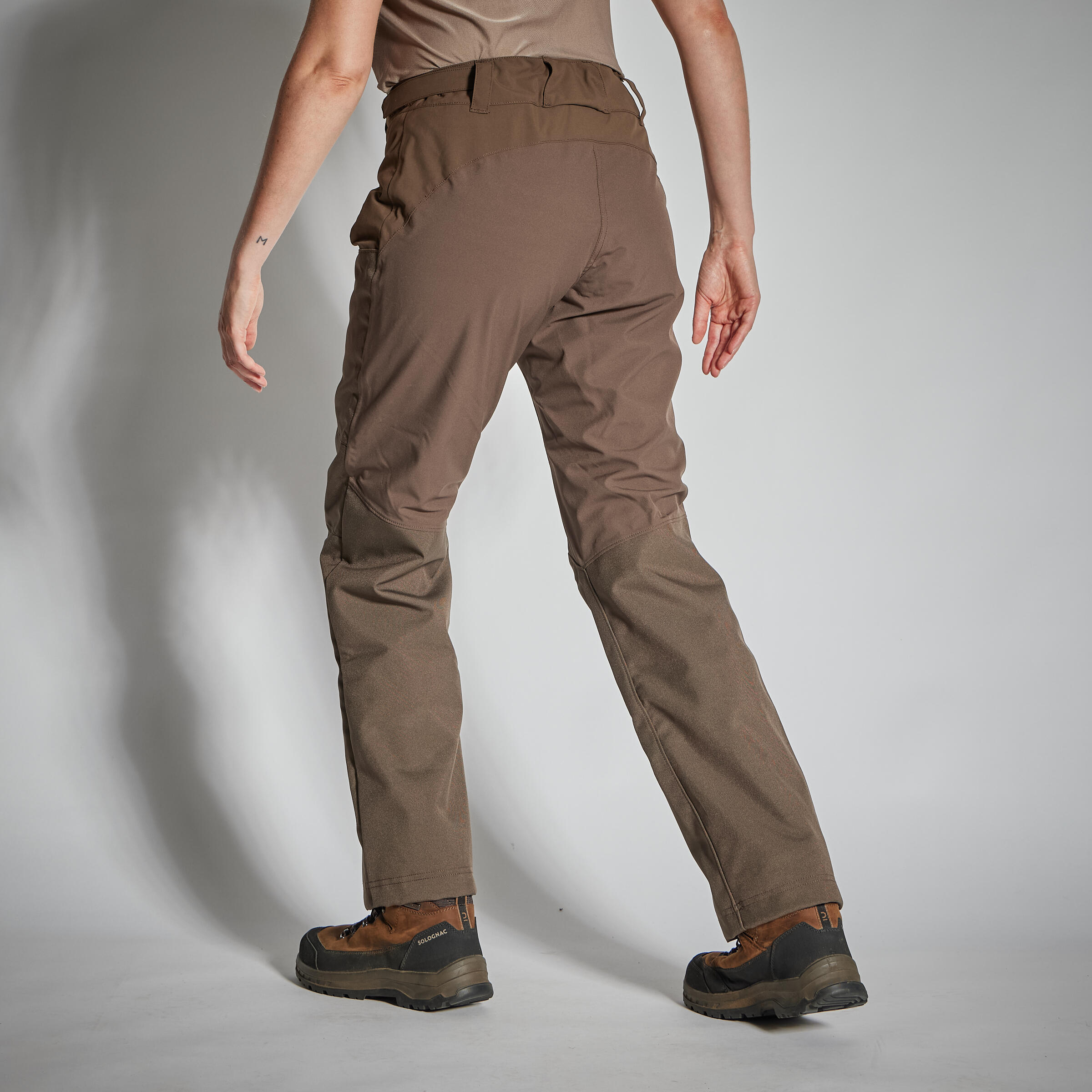 Pantaloni caccia donna SUPERTRACK 500 resistenti impermeabili 2/5