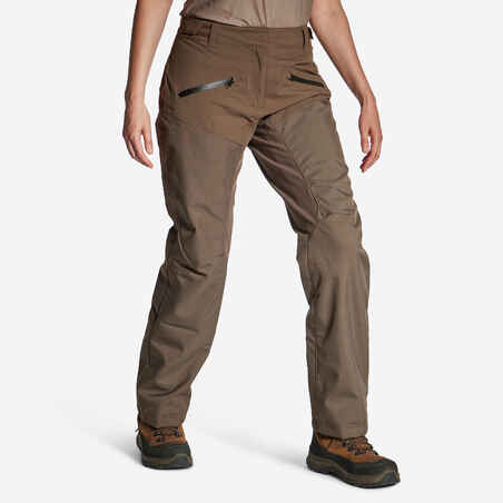 Ženske trpežne vodoodporne lovske hlače SUPERTRACK 500