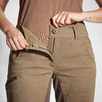 Women’s breathable hunting trousers 500 brown