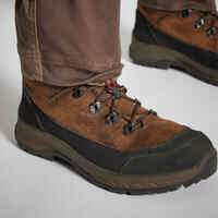 Women’s breathable hunting trousers 500 brown