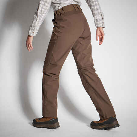 Women's Waterproof Trousers - Brown