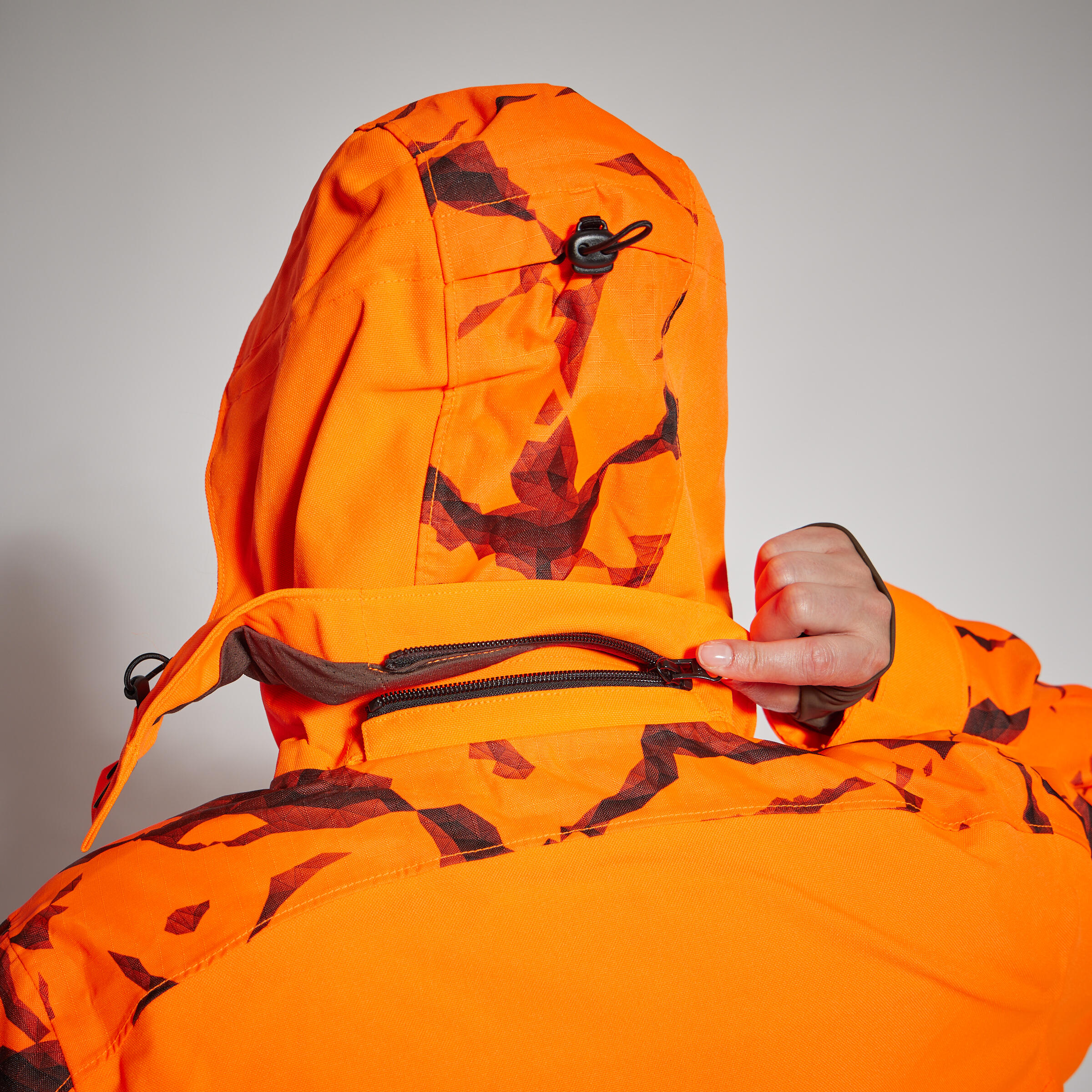 Jagdjacke / Regenjacke Damen SUPERTRACK 500 orange 12/15