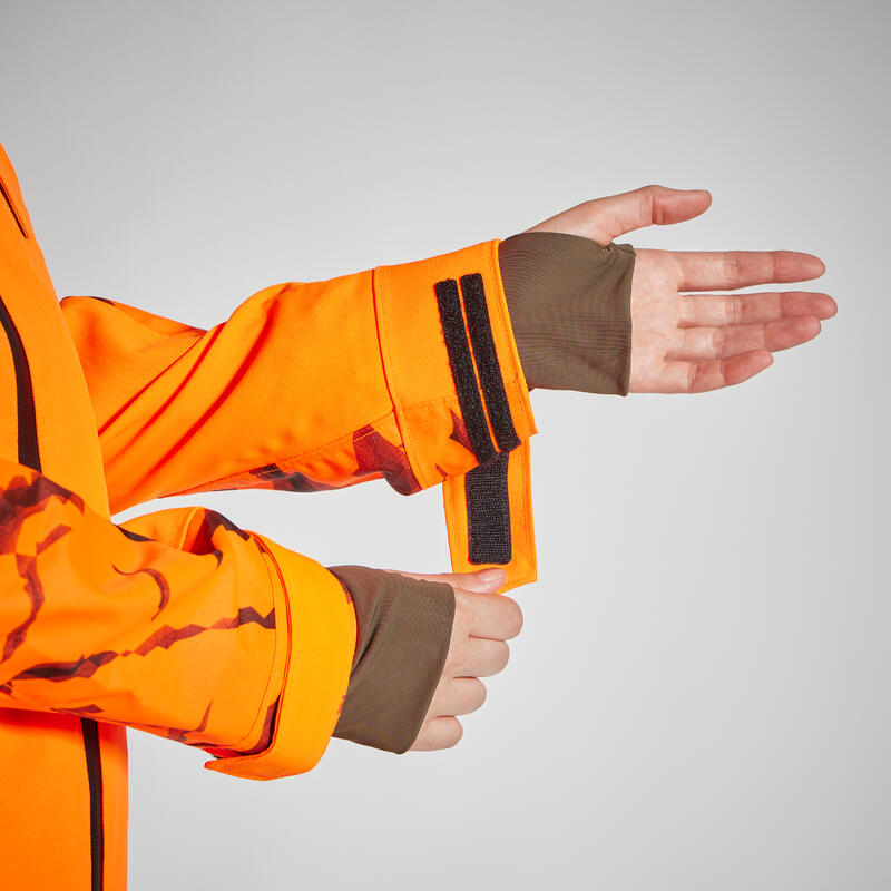 Jagdjacke / Regenjacke Damen SUPERTRACK 500 orange