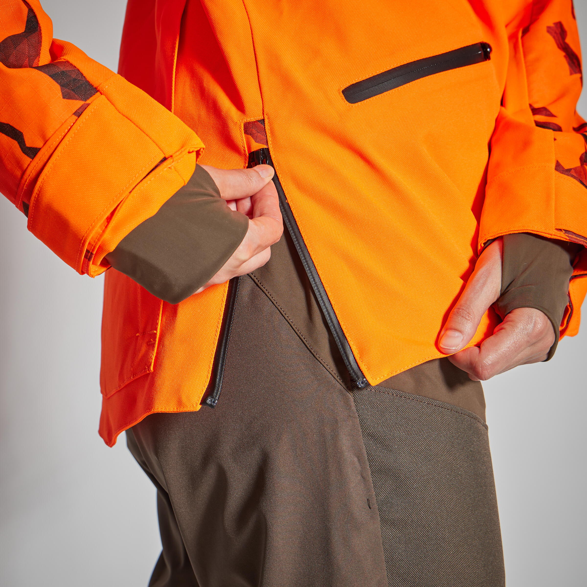Regenjacke Damen Supertrack 500 orange 4/18