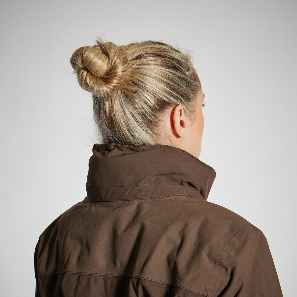 Jagd-Regenjacke 500 Damen strapazierfähig braun