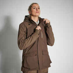 A waterproof jacket for women who enjoy hunting and other outdoor activities.