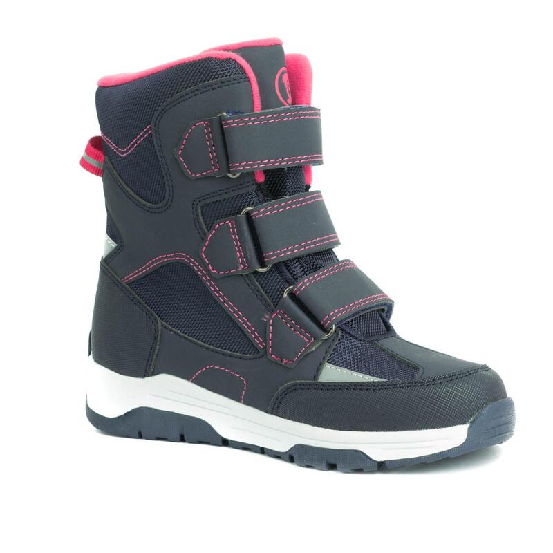 Schneestiefel Trollkids Kids Lofoten blau/rosa