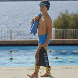 START 100 BOY'S SWIMMING SET - BLUE/NAVY BLUE (BAG, CAP, BOXERS, GOGGLES, TOWEL)