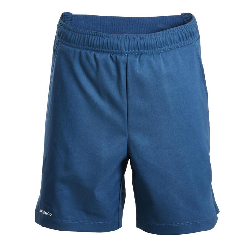 Boys' Thermal Tennis Shorts with BuiltIn Shorts TSH TH 500 Turquoise