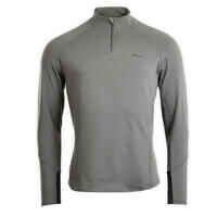 Men's Half-Zip Long-Sleeved Thermal Tennis Sweatshirt - Khaki