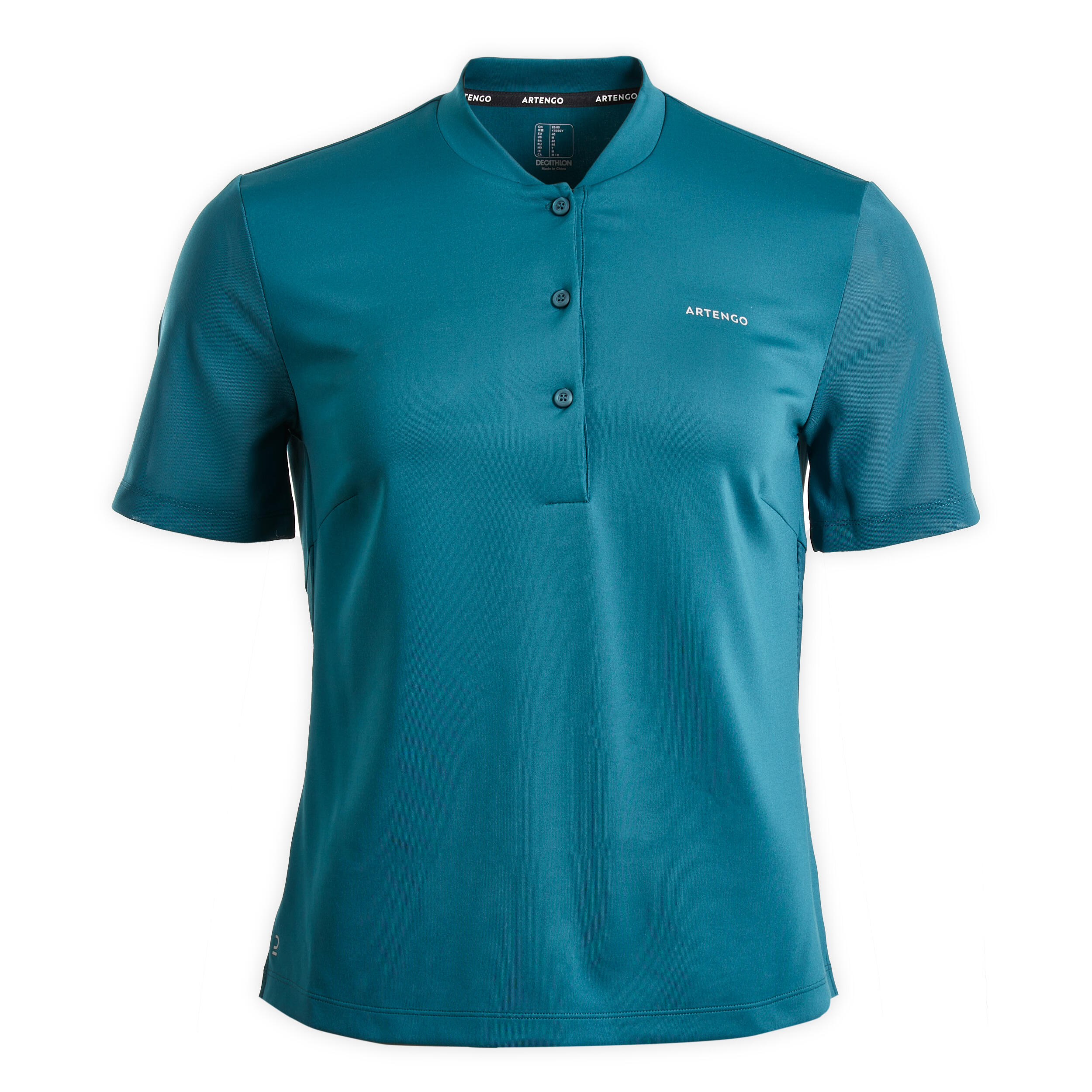 Polo de ténis dry soft mulher - Dry 500 verde escuro 6/6