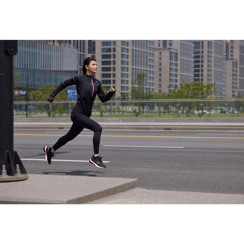 Women's Running& Trail Running Leggings KIPRUN Run 900 Light-black