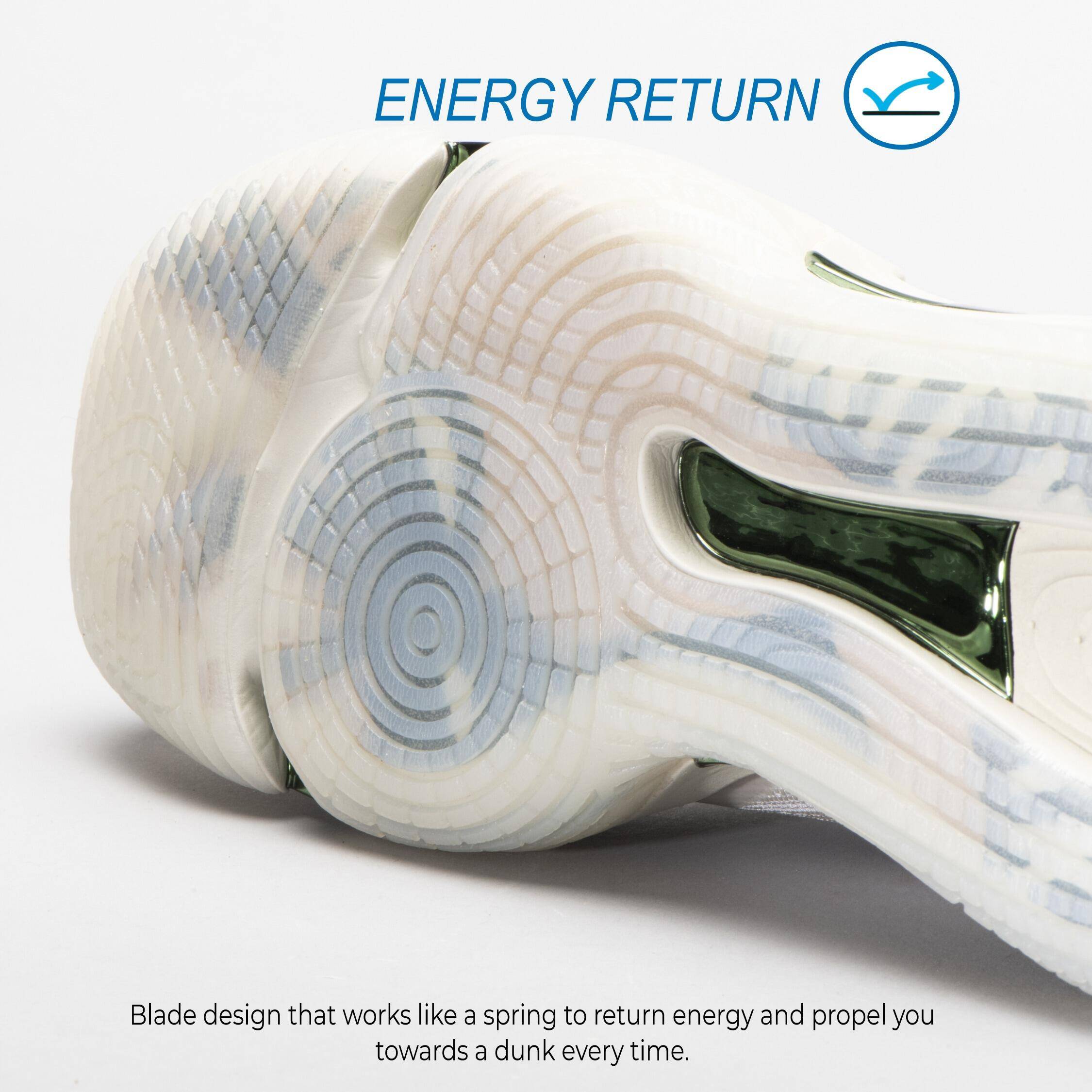 Adult Basketball Shoes Milwaukee Bucks NBA Licensed SE900 Beige -  3