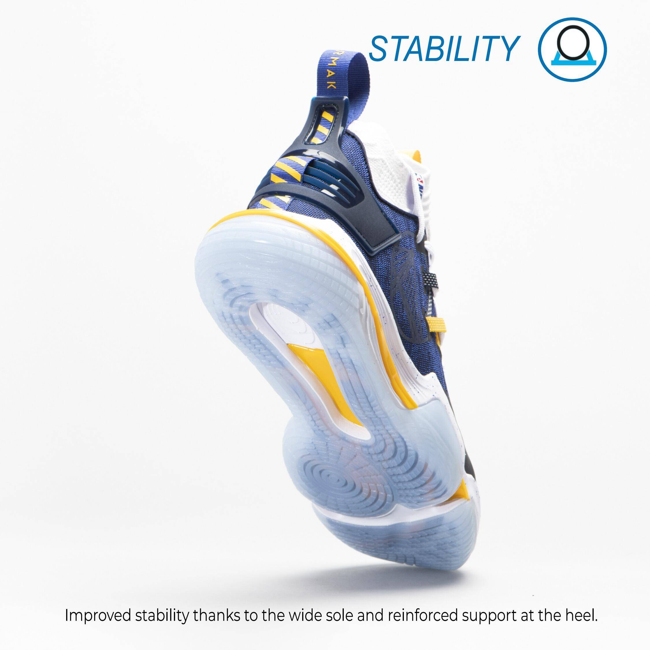 Adult Basketball Shoes Golden State Warriors NBA Licensed SE900 Blue White -  5