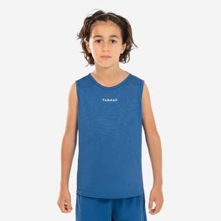 Kids Basketball Tank Top T100 - Blue