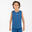 MAILLOT DE BASKETBALL SANS MANCHE ENFANT - T100 BLEU