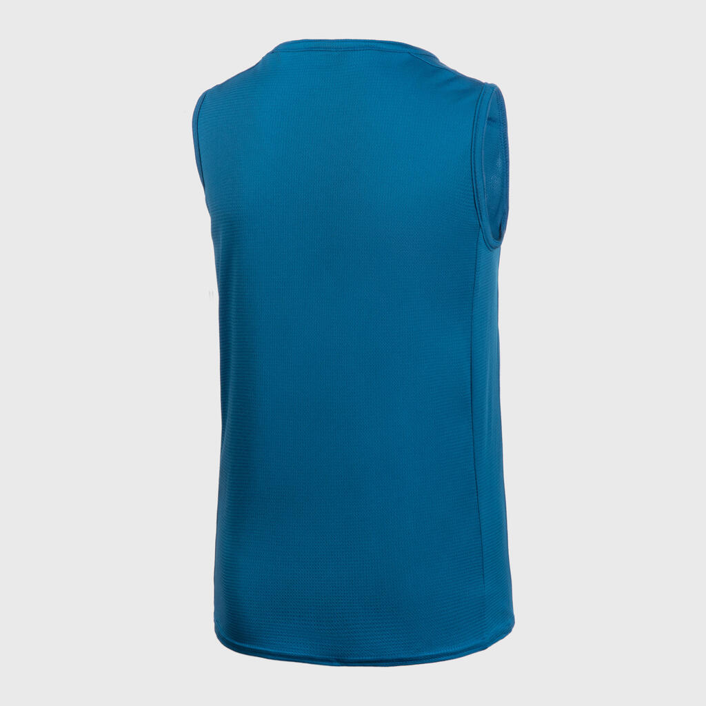 Kids' Sleeveless Basketball Jersey T100 - Blue